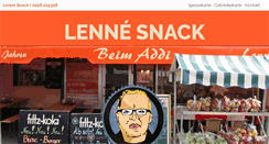 Desktop Screenshot of lenne-snack.de